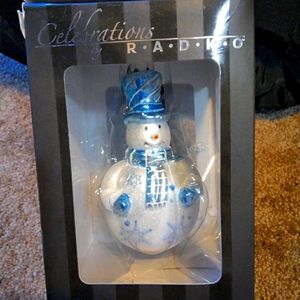 Brand New Christopher Radko Collictable Snowman